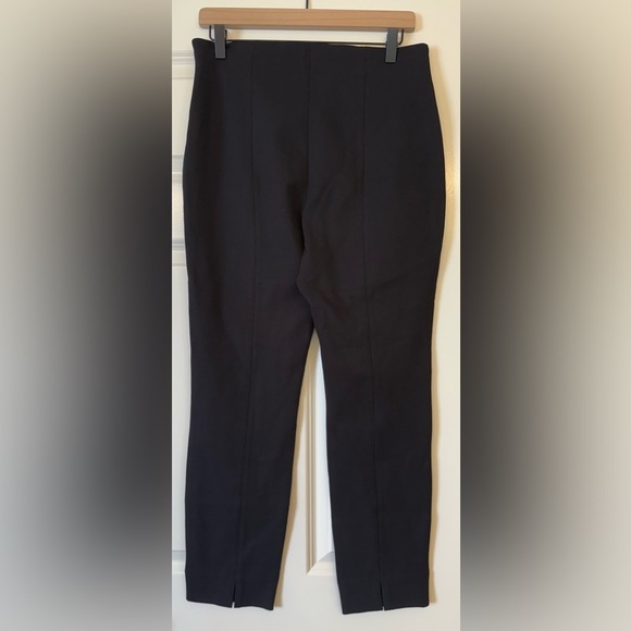 Quince Ultra Stretch Ponte Pintuck Ankle Pant Black Size Large - Picture 2 of 9